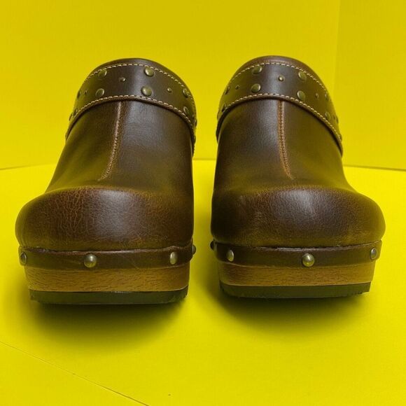 The Original Arizona Women's Mule Leather Wedge Sandals Brown Size 9.5 NWOT - Picture 4 of 7